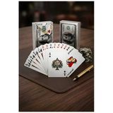 Wolawood Amerikan Dolar Tasarımlı İskambil Oyun Kağıdı Seti $ Gümüş Temalı Premium Poker Kartları Casino Eğlence Texas Holden, Poker, Bata