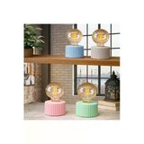 Wolawood Ampül Şeklinde Pilli Retro Led Masa Lambası Vintage Ruhlu Dekoratif Işık Ev Oda Ofis İçin Aydınlatma