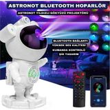 Wolawood Astronot Robot Projeksiyon Lamba Bluetooth Hoparlör Kumanda LED Nebula USB 3D Yıldız Galaksi Şöleni Dekoratif Renkli Işık Hediyelik Masaüstü Aksesuar Özel Seri