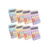 Wolawood Color Kids Collection Renkli Çocuk Hesap Makinesi (1 Adet) Ergonomik Tuşlu, Mini Cep Öğrenci, Okul, Ev, Ofis Ve Eğitim Amaçlı Kullanıma Uygun, Çocuklara Hediye