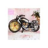 Wolawood Dekoratif Motosiklet Şeklinde Masa Saati Pilli Retro Saatli Motor Biblo Şık Hediyelik Aksesuar