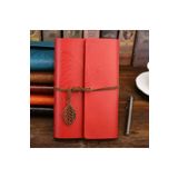 Wolawood Deri Kapaklı Defter – Vintage, Özel El Yapımı, Çizgisiz Günlük, Ajanda, Hatıra, Gezi Not Defteri