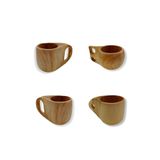 Wolawood Doğal Ahşap Kuksa Bardak Özel El Yapımı İskandinav Tarzı Kamp Mug Kupa Hediyelik Outdoor Aksesuarı