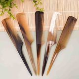 Wolawood Doğal El Yapımı Kemik Tarak Kaliteli Natural Sağlıklı Boynuz Tarak Özel Üretim Unisex Saç Bakım Tarağı 18 Cm - İNCE BELLİ