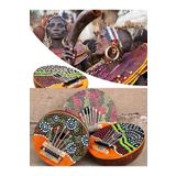 Wolawood Doğal Hindistan Cevizi Kabuğundan Kalimba Afrika El Yapımı 7 Tuşlu Akustik Müzik Dekoratif Coconat