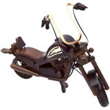 Wolawood El Yapımı Doğal Ahşap Dekoratif Motosiklet– Antika Tarzı Nostaljik Motor, Retro Tasarım, Koleksiyonluk Özel Üretim, Hediyelik Ahşap Oyuncak ve Masaüstü Aksesuar