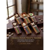 Wolawood Endonezya Kutulu Tütsü & Tütsülük Seti 1 Paket 45 Adet Renkli Çubuk Tütsü Takımı Dekoratif Random Model Aromaterapi Hediyelik Set