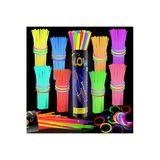 Wolawood Glow Stick Fosforlu Neon Bileklik 50’Li Set – Parti, Festival, Konser, Eğlence Ve Özel Gün Aksesuarı