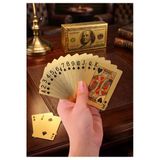 Wolawood Gold Amerikan Dolar Tasarımlı İskambil Oyun Kağıdı Seti $ Premium Poker Kartları Casino Eğlence Texas Holden, Poker, Batak, King Oyunları İçin Özel Seri