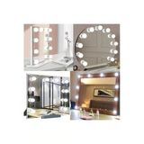 Wolawood Hollywood Tarzı 10'Lu Led Makyaj Aynası Lambası Usb Işıklı Top Dekoratif Aydınlatma Güzellik Seti