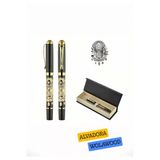 Wolawood Imperial Ottoman Heritage™ Osmanlı Tuğralı Metal Roller Kalem Executive Pen, Altın Detaylı Prestij Serisi Vıp Hediyelik Kalem