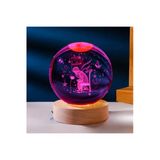 Wolawood Kristal Cam Kar Küresi 3D Düşünen Adam Temalı Rgb Renk Değiştiren Led Işıklı Usb Ahşap Tabanlı Dekor