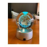 Wolawood Kristal Cam Kar Küresi 3D Galaksi Uzay Yıldız Haritası Pilli LED Lamba Dekoratif Konsept Hediyelik