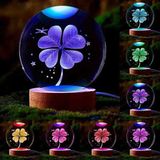 Wolawood Kristal Cam Kar Küresi 3D Renk Değiştiren Rgb'li Doğal Ahşap Standlı USB Kablolu LED Işıklı Lamba Seti Konsept Dekoratif Hediyelik Eşya Top Dekor Özel Premium Seri - YONCA