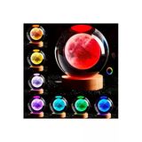 Wolawood Kristal Cam Kar Küresi 3D Renk Değiştiren Rgb'li Usb'li Ahşap Standlı Led Işıklı Lamba Hediyelik Set