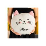 Wolawood Meow Peluş Kedicik Yastık Sevimliliğiyle Sarılmalık, Yumuşacık Dekoratif Uyku Arkadaşı Yumoş Hediye