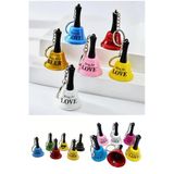 Wolawood Metal Anahtarlık Mini Resepsiyon Zili Taşınabilir, Dekoratif Zil Nostaljik Tasarım, Araba Çanta Süsü