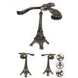 Wolawood Metal Eyfel Kulesi Denge Kuşu Biblo Kartal Figürü Masaüstü Aksesuar Retro Hediyelik Dekoratif Set