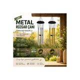Wolawood Mistik Sesli Metal Rüzgar Çanı Dekoratif Bahçe Balkon Ev Oda Asma Süsü Deprem Zili Feng Shui Huzur Çanı Luxury Tasarım 90 Cm