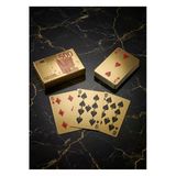 Wolawood Özel Gold Seri Euro Temalı Oyun Kartları Kağıdı Seti € Altın Model Premium Poker Kartları Casino Eğlence Texas Holdem, Euro Tasarımlı İskambil Oyun Kağıdı Takımı