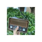 Wolawood Özel Üretim Ahşap Nostaljik Radyo Bluetooth, USB Kumandalı Elektrikli & Pilli Çalışan Modern Tasarım