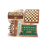 Wolawood Premium Mıknatıs Taşlı Ahşap Satranç Takımı Katlanabilir Kutulu 30 Cm Lüks Zarif Set Sınırlı Üretim