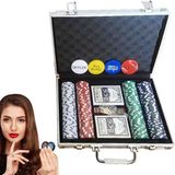 Wolawood Profesyonel Poker Seti – 200 Çipli, Metal Çantalı, 2 Deste Iskambil Kağıtlı, Zarlı, Özel Üretim Lüks Casino ve Texas Hold’em Oyun Takımı Premium Seri