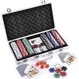 Wolawood Profesyonel Poker Seti – 300 Çipli, Metal Çantalı, 2 Deste Iskambil Kağıtlı, Zarlı, Özel Üretim Lüks Casino ve Texas Hold’em Oyun Takımı Vıp Seri