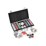 Wolawood Profesyonel Premium Üretim 300 Çipli Metal Çantalı Poker Seti Özel Texas Hold'em Casino Oyun Takımı