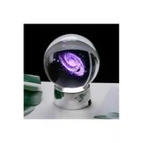 Wolawood Samanyolu Galaksi Toz Bulutu 3D Kristal Cam Ay Küre Pilli LED Işıklı Dekoratif Nebula Galaxy Lamba