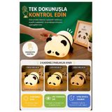 Wolawood Silikon Yatan Kung-Fu Panda Işıklı Gece Lambası – Yumoş Dokulu Tatlı Şirin Led Uyku Arkadaşı Çocuk Odası Başucu Dekoru & Hediyelik