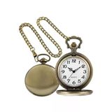 Wolawood Vintage Köstekli Cep Saati Retro Metal Zincirli Quartz Nostaljik Aksesuar Klasik Tasarım Özel Kutulu Hediyelik Saat