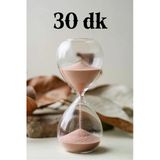 Wolawood Yarım Saatlik Zarafet: 30 Dakika Ayarlı Renkli Kum Saati – Hediyelik Modern Dekor & Zaman Yönetimi