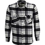 Wolente Erkek Çift Cepli Kapaklı Regular Fit Oduncu Gömlek BGL-ST03253 - Siyah