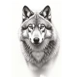 Wolf Artist Sketchbook | Blank Drawing Book, Soft Cover, 8.5” x 11”, 108 Pages | Great Gift for Kids and Adults: A wolf themed sketchbook with blank pages