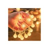 Wolfberry Kristal Kabarcık Top Led Dekor Led Yılbaşı Led Işıkları 4m Led Günışığı 20 Mi Top Led