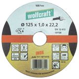 Wolfcraft 1 kesici spiral taşı Inox Ø115 X 1,0 x 22,2 mm