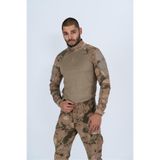 Wolff Combat Tactical Outdoor Jandarma Gömlek Uzun Kol Kamuflaj Operasyon T-shırt- 401