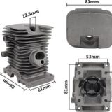 Wolfmac Motorlu Testere Silindir Piston Set Stıhl MS170-MS017 37 mm