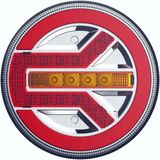 Wolfram LED Yuvarlak 3 Fonksiyonlu Stop-Sinyal-Park Lambası 10-30V E9 Belgeli Sağ