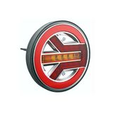 Wolfram LED Yuvarlak 3 Fonksiyonlu Stop-Sinyal-Park Lambası 10-30V E9 Belgeli Sol