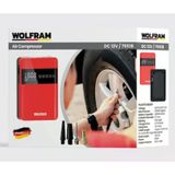 Wolfram Şarjlı Dijital Hava Kompresörü 150 Psı Powerbank Özellikli Wolfram 75518