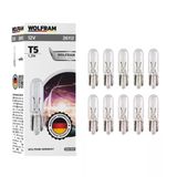Wolfram T5 Ampul T5 Küçük Dipsiz Ampul 12V 1,2W 10 Adet