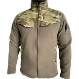 Wolftrap Tactical Multicam Kamuflaj Desenli 5 Cepli Polar Ceket, Soğuktan Koruyan Polar Mont