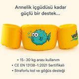Wolfy Myswim Yüzdürme Yardımcısı Balon Balığı-Sarı