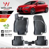 Wöller 3D Havuzlu Paspas Kauçuk Malzeme ile Kolay Temizlenebilir Siyah Renk 2013-2020 Uyumlu