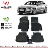 Wöller Audi A3 Paspas 2013 2020 Arası 3D Havuzlu Wöller Paspas - Siyah
