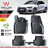 Wöller Audi A3 Paspas 2021 Sonrası Hatchback 3D Havuzlu Wöller Paspas - Siyah