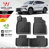 Wöller Byd Seal U Paspas Dm-I ve Ev Uyumlu 2024 Sonrası 3D Havuzlu Paspas - Siyah