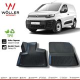 Wöller Citroen Berlingo Panelvan Paspas 2019 Sonrası 3D Havuzlu Wöller Paspas - Siyah